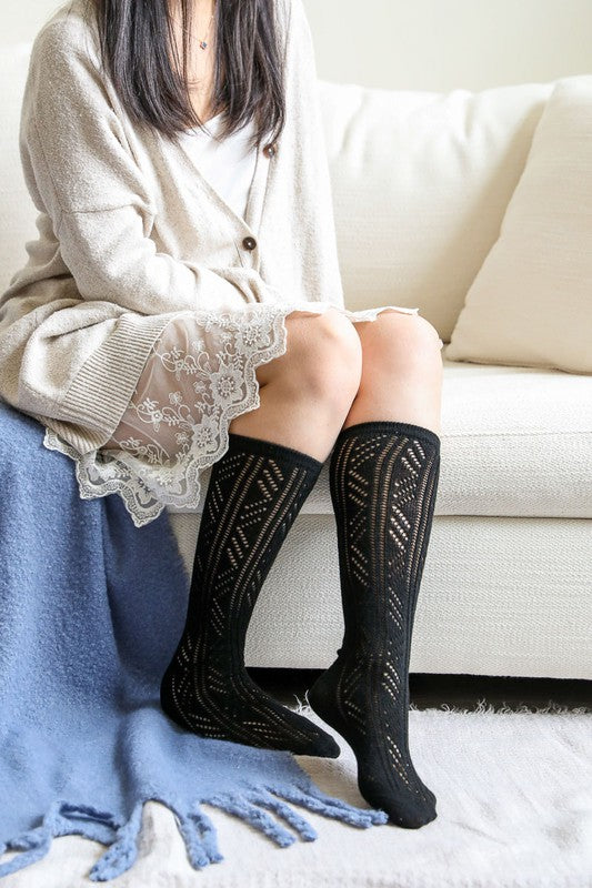 Women's Classic Knit Calf Socks