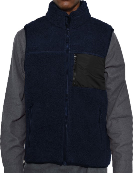 Padded Sherpa Fleece Vest