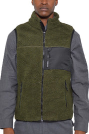 Women's Padded Sherpa Fleece Vest