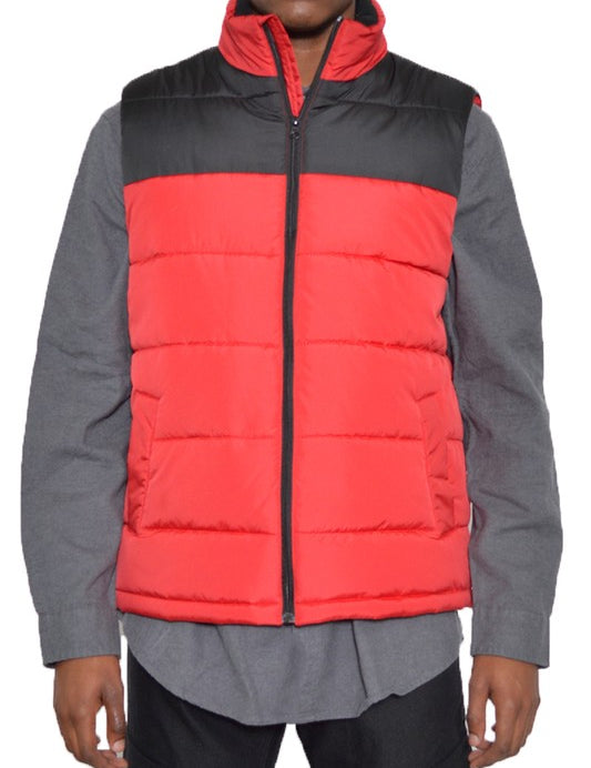 Men's Padded Two-Tone Winter Vest