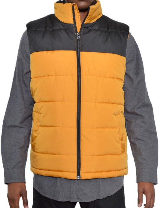 Women's Lightweight Two-Tone Color Block Padded Vest