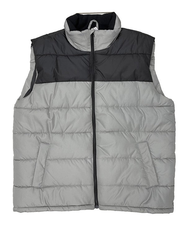 Men's Padded Two-Tone Winter Vest