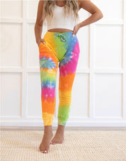 Women's Slim Fit Bright Tie Dye Joggers