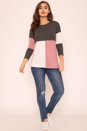 Women's Color Block Tunic Top