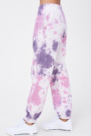 Women's Tie Dye Elastic Waist Joggers