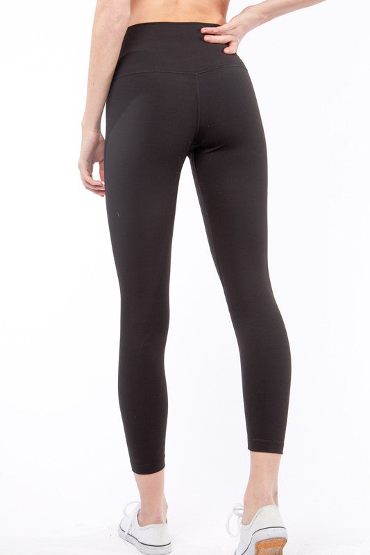 Women's Fitted Solid Knit Long Leggings