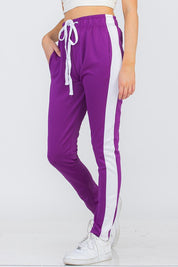 Unisex Track Pants with Single Stripe Design