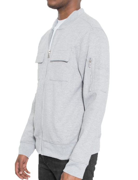 Men's Lightweight Cotton Zip-Up Jacket