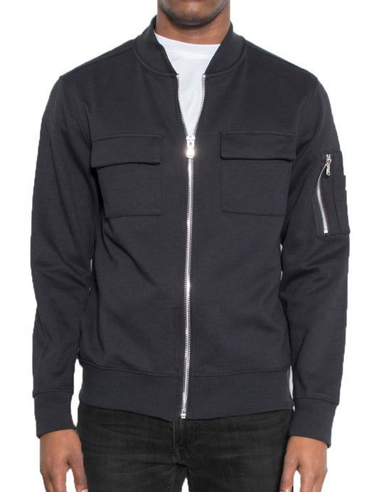 Men's Lightweight Cotton Zip-Up Jacket