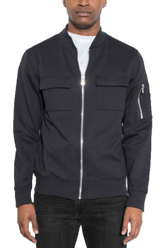 Men's Lightweight Cotton Zip-Up Jacket