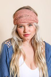 Women's Floral Lace Stretch Headwrap