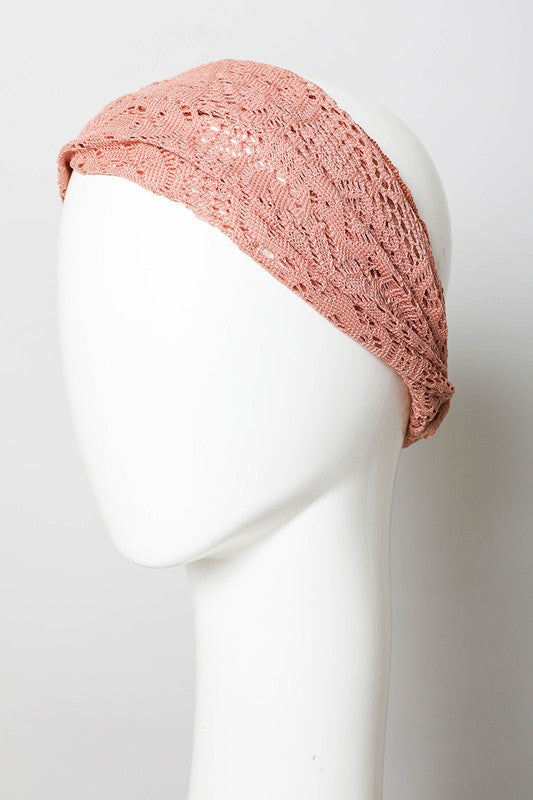 Women's Floral Lace Stretch Headwrap