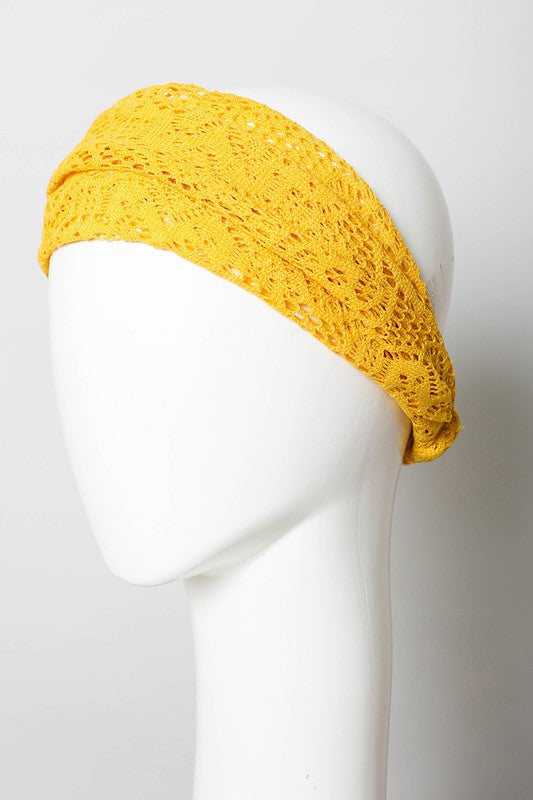 Women's Floral Lace Stretch Headwrap