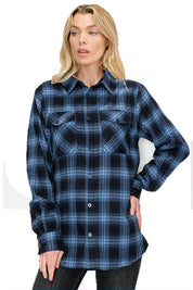 Men's Oversized Checker Plaid Flannel Shirt