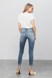 Women's High Stretch Mid Rise Skinny Jeans