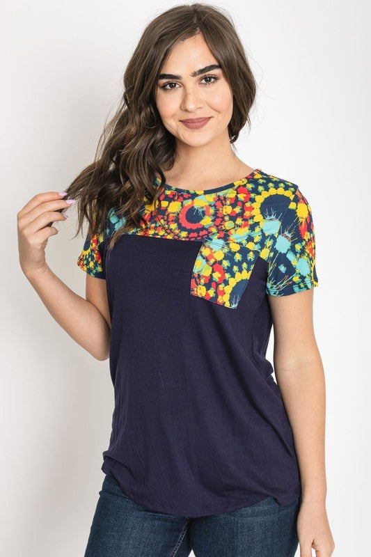 Women's Medallion Front Pocket Tunic