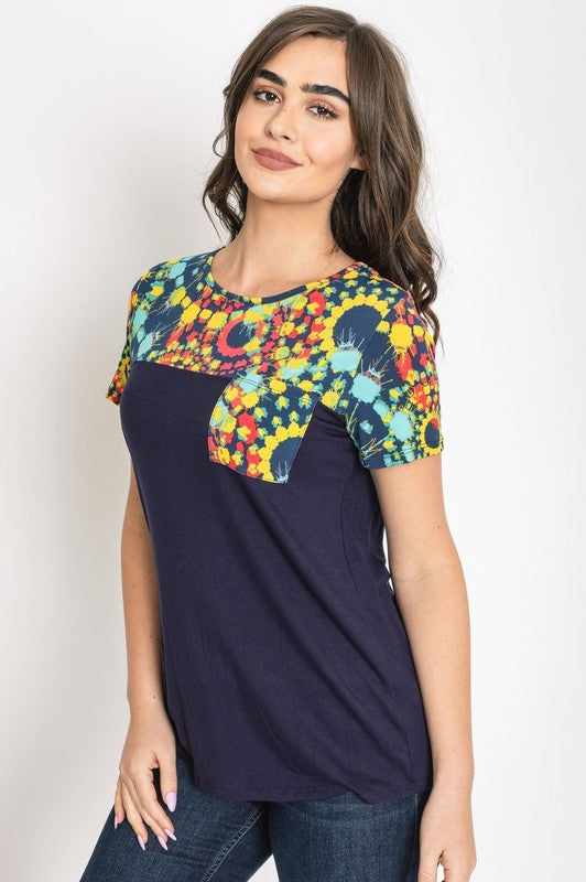 Women's Medallion Front Pocket Tunic