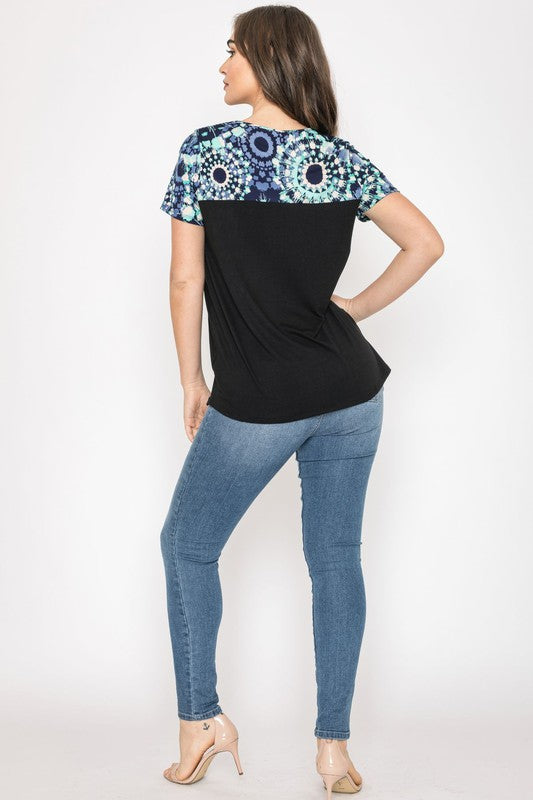 Women's Medallion Front Pocket Tunic