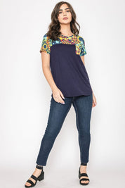 Women's Medallion Front Pocket Tunic