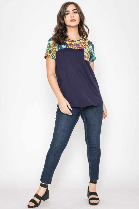 Women's Medallion Front Pocket Tunic