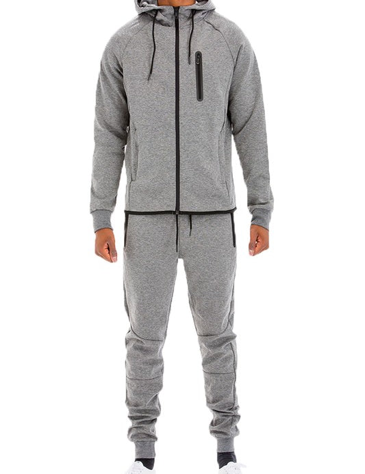 Mens Full Zip Sweat Pant Sweat Set