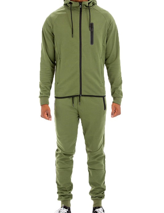 Mens Full Zip Sweat Pant Sweat Set