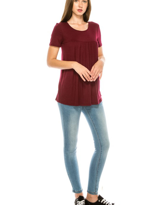 Women's Casual Short Sleeve Round Neck Top