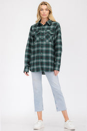 Men's Regular Fit Checker Plaid Flannel Shirt