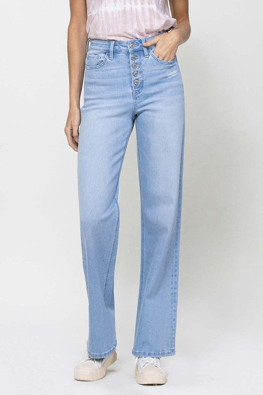 Women's High-Waisted Loose Fit 90's Denim Jeans