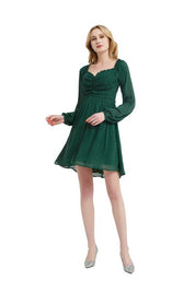 Women's Long Sleeve Smocked Midi Dress