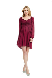 Women's Long Sleeve Smocked Midi Dress