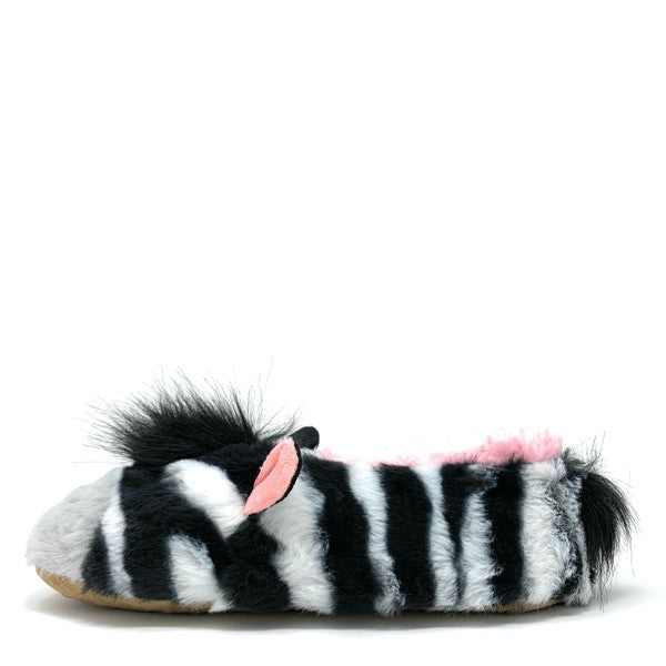 Women's Fluffy Sherpa Lined Animal House Slippers