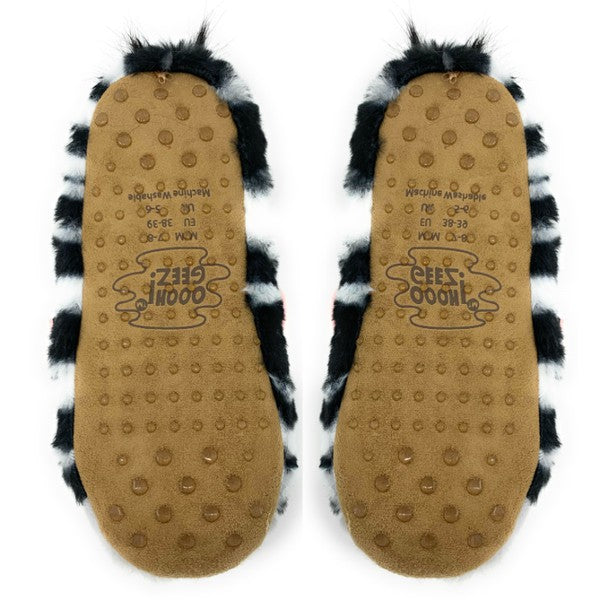 Women's Fluffy Sherpa Lined Animal House Slippers