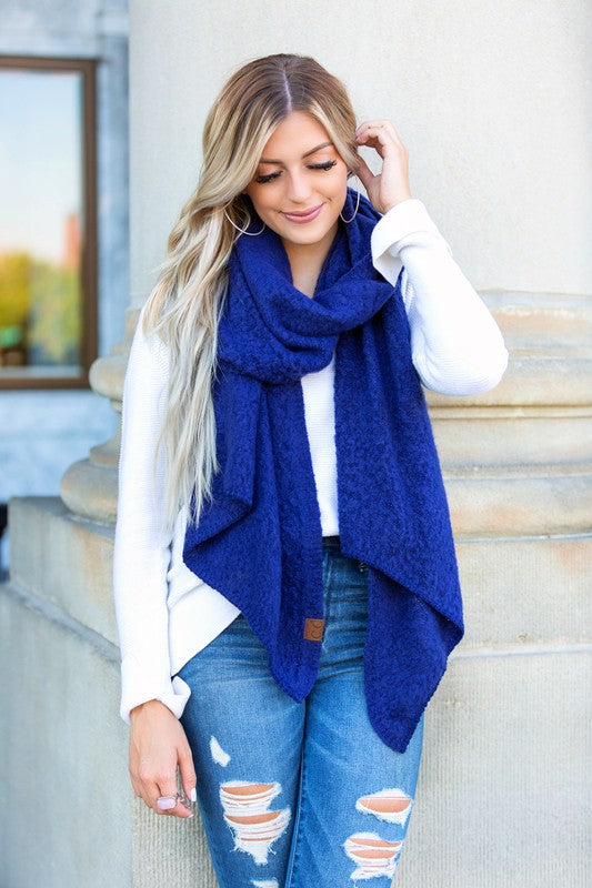 Women's Oblong Ultra-Soft Draped Scarf