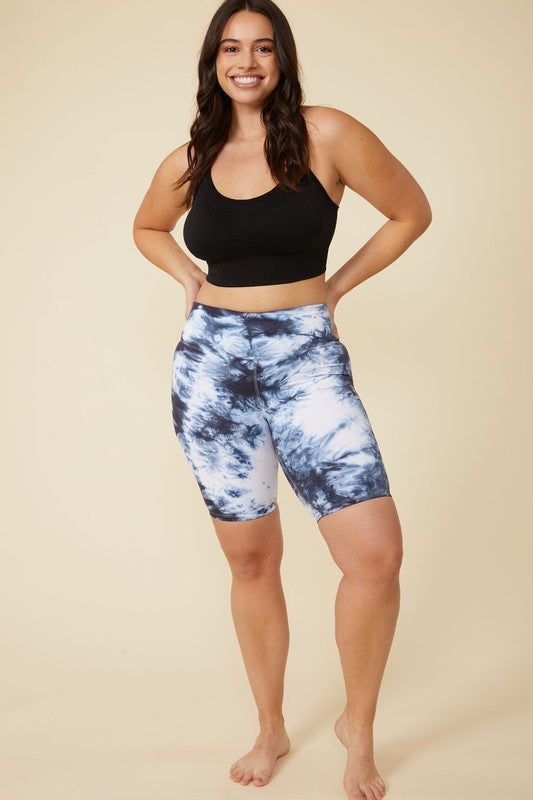 High Waisted Tye Dye Biker Short