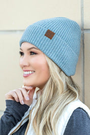 Women's Boyfriend Fit Luxury Fine Yarn Cuffed Beanie