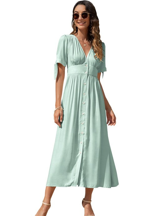 Maxi Dress with buttons on the front