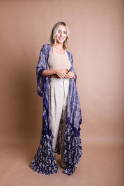 Women's Paisley Tapestry Free Flow Kimono