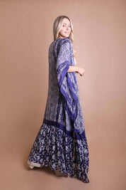 Women's Paisley Tapestry Free Flow Kimono