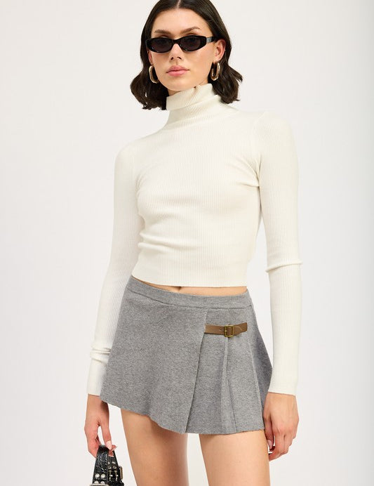 TURTLE NECK LONG SLEEVE TOP