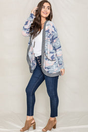 Women's Camo Print Slouch Cardigan