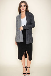 Women's Two Tone Knit Cardigan