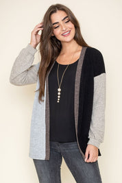 Women's Color Block Knit Cardigan