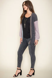 Women's Color Block Knit Cardigan