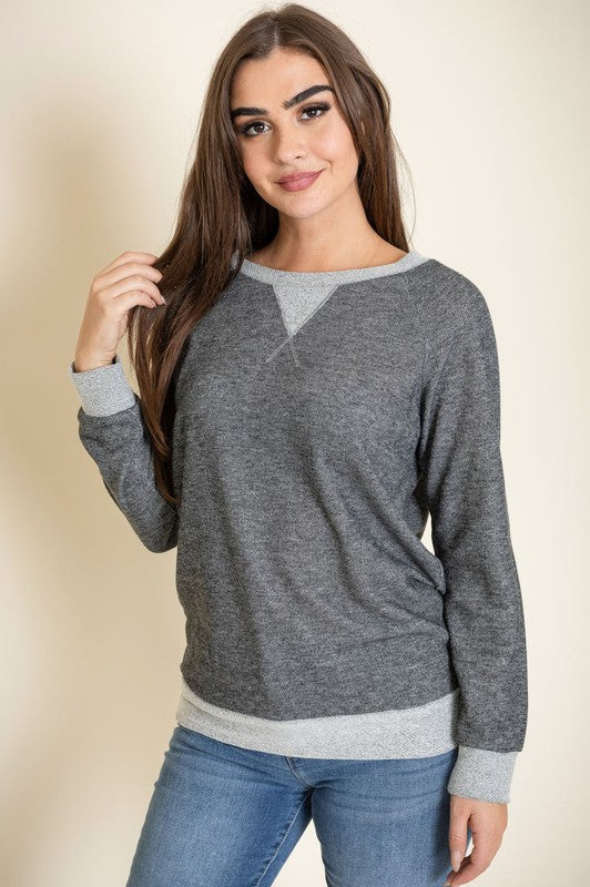 Women's Terry Crew Neck Tunic