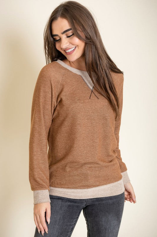 Women's Terry Crew Neck Tunic