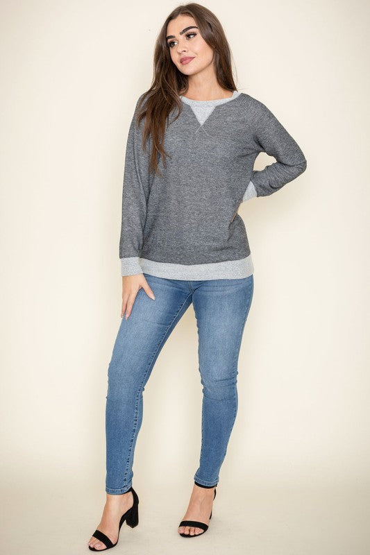 Women's Terry Crew Neck Tunic