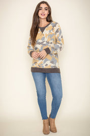 Women's Camo Crew Neck Tunic