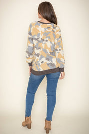 Women's Camo Crew Neck Tunic