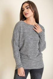 Women's Plus Size Tweed Blouson Tunic